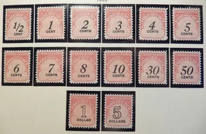 Scott #J 88-101, Set of 14, Mint OG Never Hinged - Picture 1 of 1