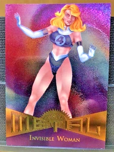 Rare 1995 Marvel Fleer METAL Card # 33, Rainbow Foil, Invisible Woman-NM - Picture 1 of 14