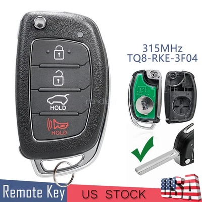 Llavero remoto sin llave para Hyundai Santa Fe 2013 2014 2015 2016 4B TQ8-RKE-3F04 Foto 1 de 4