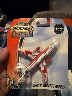 Caja de cerillas Sky Busters Hero City 2003 diecast vintage - rojo DC10 / NUEVO EN PAQUETE Foto 1 de 4