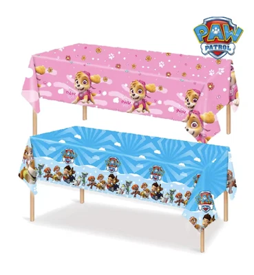 Paw Patrol Mantel Cumpleaños Fiesta Decoraciones Impermeable Desechable Cubierta Foto 1 de 4