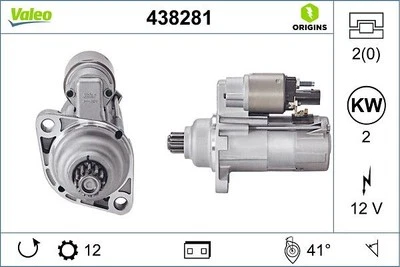 Arranque valeo para AUDI A3 2.0 TDI 438281 Foto 1 de 4