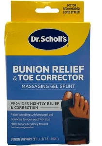 Dr. Scholl’s Bunion Relief & Toe Corrector Gel Splint 1 Pack New - Picture 1 of 3