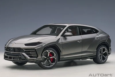Lamborghini Urus 2018 Mat Gris Métallique Maquette de Voiture 1:18 Autoart - Photo 1/4