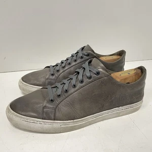 Thursday Herren Everyday Niedrig Schnürschuhe Turnschuhe Größe 12,5 Grau Leder - Bild 1 von 7