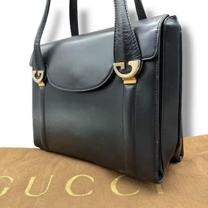 Bolso de Mano Gucci 170 Vintage Bolso de Diseñador de Cuero con Firma Gucci G Hardware - Imagen 1 de 13