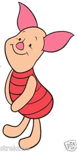 PIGLET of Winnie The Pooh - Walt Disney's Cute Pig - Window Cling Decal Sticker - Picture 1 of 1