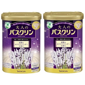 BATHCLIN Japanese Bath Salt White Lavender Scent 600g  SET OF 2 From Japan Fedex - Picture 1 of 5