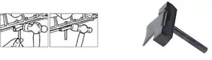 JTC Length: 3-1/8", Blade Width: 1-7/8" Oil Pan Separator Tool, JTC Tools # 1315 - Picture 1 of 6