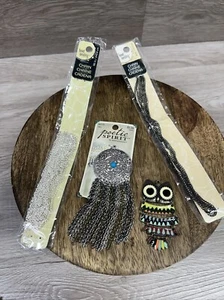 Lote para hacer joyas suministros artesanales espíritu poético cuentas aterrizaje cadenas búho colgante - Imagen 1 de 8