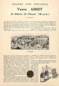 ST-HILAIRE-ST-FLORENT ( 49 ) VINS VEUVE AMIOT / ETS BOUVET-LADUBAY / ADP 1925 - Picture 1 of 2