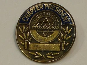 Vintage Hadassah Chapter President 1/20th 10k g.f. Pin - Picture 1 of 3