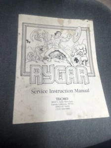 Tecmo RYGAR Arcade Video Game Manual - good used original - Picture 1 of 3
