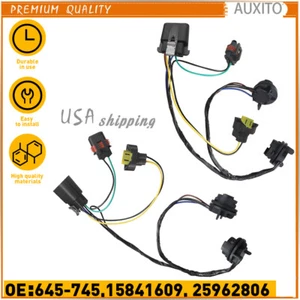 2pcs Headlight Wiring Harness Fit 2007-2013 Chevrolet Silverado 1500 HD 25962806 - Picture 1 of 9