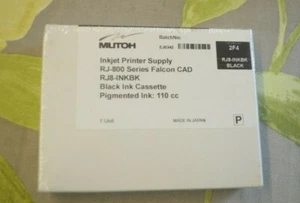 MUTOH FC0270 RJ-800 Series Falcon CAD Black 2J4 RJ8-INKBK 110cc Pigmented 2F4 - Picture 1 of 2