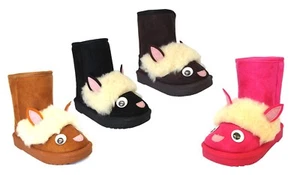 Neu Kinder Stiefel 3D Tierstiefel warm süß Schaf Slipper Baby Kleinkind Mädchen-2093 - Bild 1 von 5
