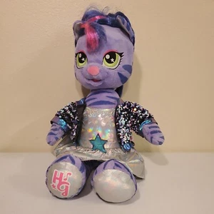 Build a Bear plush Honey Girls teegan HG Purple tiger cat plush toy doll 21 in - Picture 1 of 6