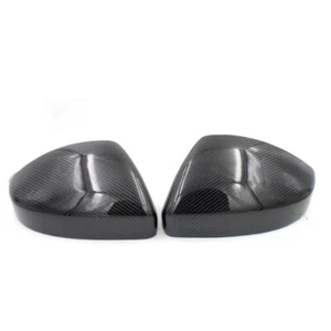 Carbon Fiber Addon Wing Mirror Cover Caps Trim For Land Rover Evoque 2014-2019 - Picture 1 of 8