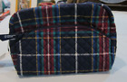 VERA BRADLEY LARGE COSMETIC IN TARTAN PLAID  NEW WITH THE ORIGINAL TAGS 7 1/2" T