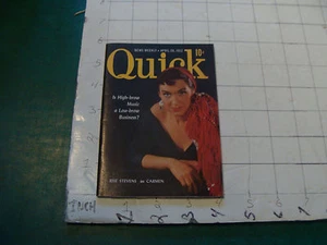 vintage QUICK magazine - 1952 Apr 28, RISE STEVENS as Carmen cover, etc - Picture 1 of 12