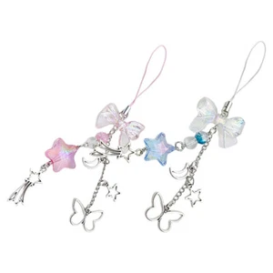 2 Pcs Mobile Phone Accessories Chain Strap Camera Pendants Decor Miss Cute - Afbeelding 1 van 12
