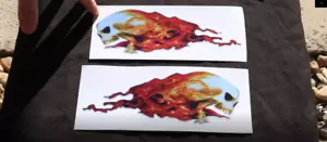 CHROME Screaming Fireball Graphics Decals RC Plane Airplane (SEE VIDEO INSIDE!) - Picture 1 of 1