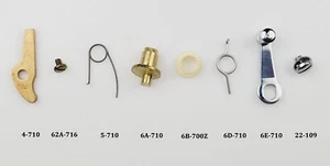 Penn 710 712 8pc Reel Part Kit - AR Dog, Eccentric, Lever, Liner, Screw, Spring - Picture 1 of 3