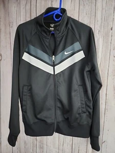 Nike The Athletic Dept Women's Sz Med Black Long Sleeve Full Zip Track Jacket 🔥 - Picture 1 of 12