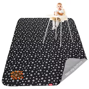 Tappetino Splat Neonato Impermeabile Splash Mat Seggiolone Tappetino Antiscivolo per Bambini 72"x54" - Foto 1 di 12
