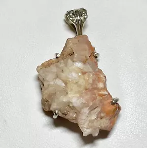 Tangerine Quartz 925 Sterling Silver Pendant Jewelry JY803 - Picture 1 of 1