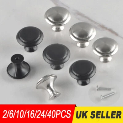 Stainless Steel Door Knobs DIY Cabinet Handles for Cupboard Drawer Kitchen UK - Image 1 of 4