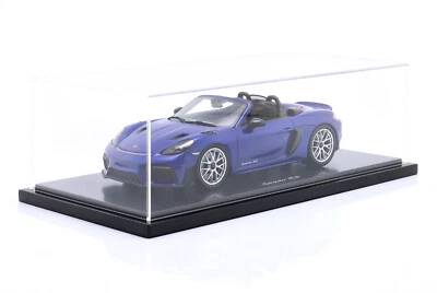 New SPARK PORSCHE 718 (982) SPIDER 2024 1:18 Model Car BLUE 0212170RSPY KidBX - Immagine 1 di 4