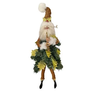 Department 56 Caprichoso Árbol de Navidad Santa Claus Elfo Leñoso Saxofón Raro 14" - Imagen 1 de 14