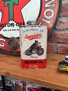 Bidon 1L vintage Superior huile décoration Déco Garage Vintage Collection pub - Imagen 1 de 3