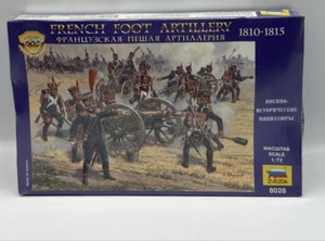 Zvezda French Foot Artillery 1810-1815 Model Kit #8028 Sealed Napoleonic Wars �� - Bild 1 von 9
