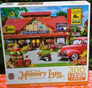100% COMP. MASTER PIECES MEMORY LANE 300 LARGE PIECE JIGSAW PUZZLE-A TOUCH OF N - Picture 1 of 2
