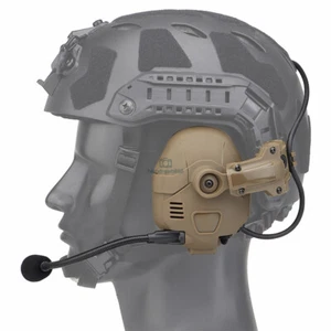 AMP Tactical Headset Noise Reduction Military Bluetooth Earphone For Fast Helmet - Picture 1 of 16