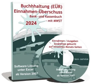 Buchhaltung - EÜR 2024 - Bank- und Kassenbuch - MWST - Kontenplan nach EÜR - Bild 1 von 18