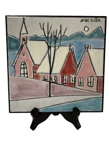 Charles Sucsan Keramik Kunst Wandfliese Kanada - Bild 1 von 6
