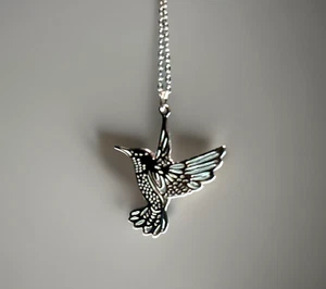 Sterling Silver Pedant Necklace 925 Jewellery Humid Bird 3.15g - Picture 1 of 9