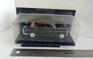 SEAT 1400B nero 1956 (Simile FIAT 1400 2°serie) 1/24 Blister Edicola - Foto 1 di 9