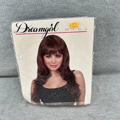 DREAMGIRL 11697 - Peluca Disfraz Marrón Rojizo Peluca Larga Flecos Z3 Foto 1 de 4