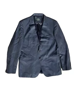 Rodd & Gunn Blazer Men L Blue Sports Fit Coat Linen Jacket Preppy Summer - Picture 1 of 3