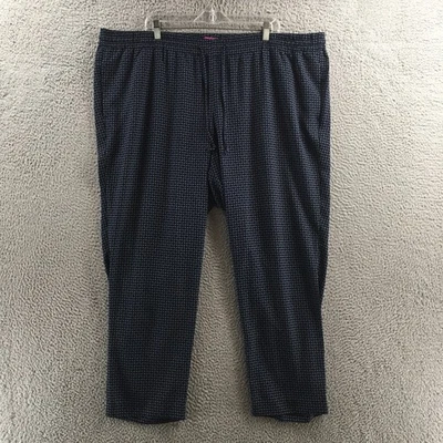 Talbots 睡衣女式 3X(实际 48x27.5)蓝色佩斯利印花高腰 — 第 1/4 张图片