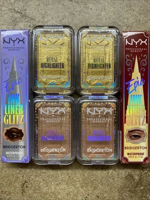6 PACK NYX Professional Bridgerton Collection Royal Highlighter, Ink Liner Glitz - Image 1 of 4