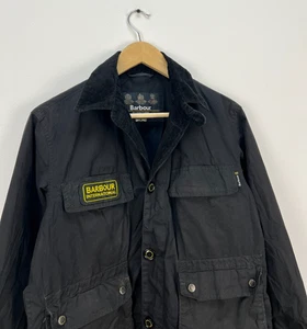 Barbour International Wax B&Y Shirt Jacket Rare Size fit M Mens - Picture 1 of 13