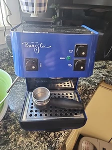 Saeco Starbucks Barista Espresso blaue Maschine Modell Sin006 EUC siehe Beschreibung - Bild 1 von 8