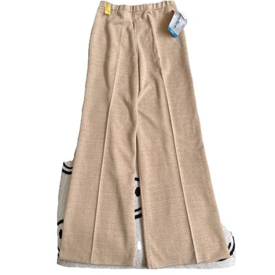 Vintage 70’s Bobbie Brooks High Waist flare textured knit silk blend pants  - Image 1 of 4