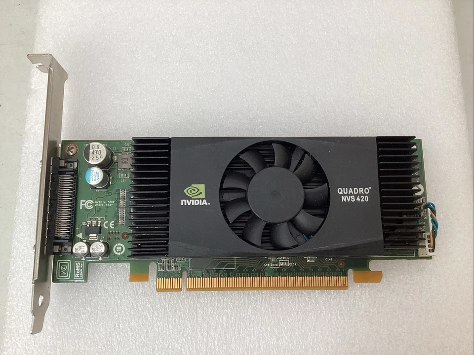 Dell 0K722J NVIDIA Quadro NVS 420 PCI-e graphics card 512MB DDR3 Quad monitors - Image 1 of 3