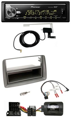 Pioneer Bluetooth DAB USB Lenkrad Autoradio für Alfa GT 147 Ablage silber - Bild 1 von 4